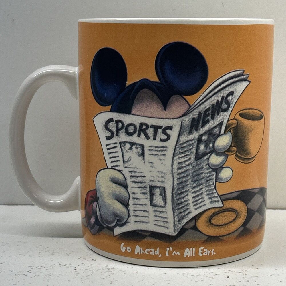 Disney Mickey Mouse Coffee Mug “Go Ahead, I’m All Ears” Large 24 oz. Coffee Mug - Picture 3 of 5